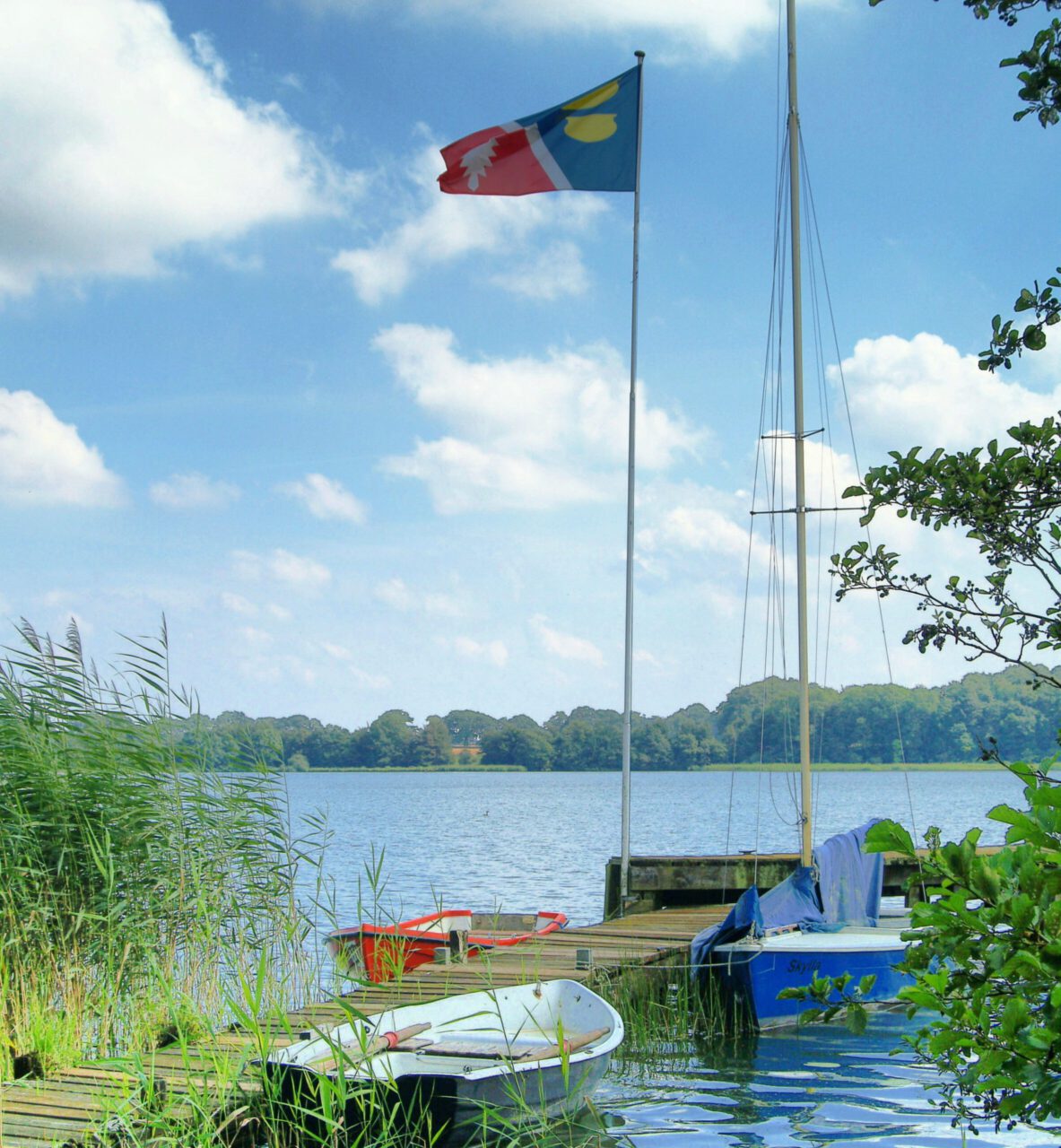 Steg am Südende des Sees