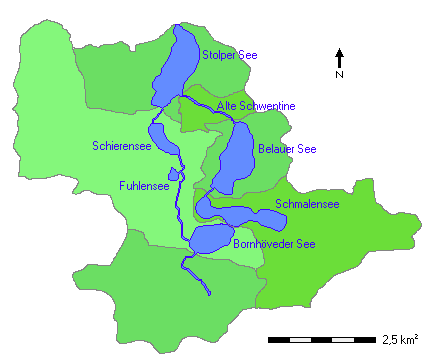 Bornhöveder Seen Karte