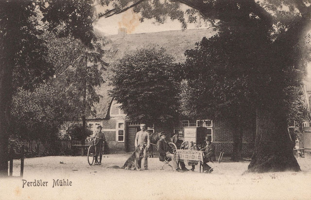AK Perdoeler Mühle 1913