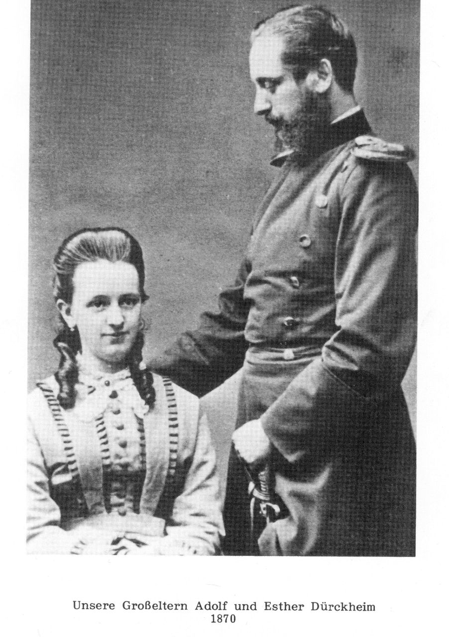 Esther und Adolf Dürckheim 1870