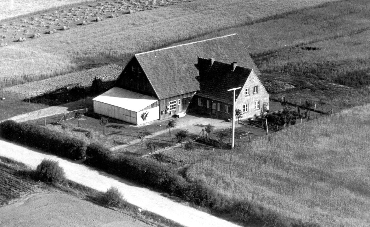 Luftbild Hof Pukall 1954