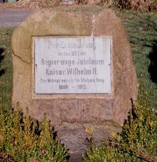 Gedenkstein für Kaiser Wilhelm II